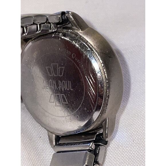 Ladies Jean Paul Crystal Blue Dial Adjustable Expansion Band Watch Needs New Bat - Picture 7 of 7